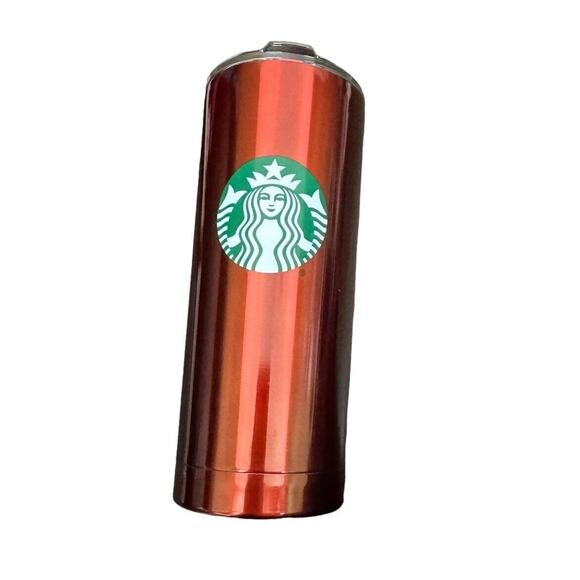 Starbucks Coffee Tumbler With Lid Logo Red 20oz Metal Coffee Lover Mocha Latte - Picture 2 of 5